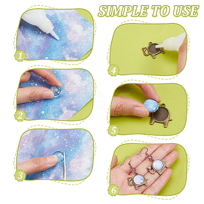 DIY Blank Dome Pendant Making Kit DIY-PH0020-76-1