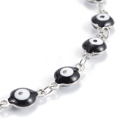 304 Stainless Steel Anklets AJEW-G024-02P-1