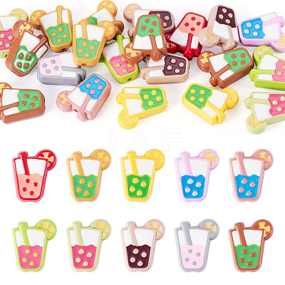 20Pcs Opaque Acrylic Beads OACR-TA0004-69-1