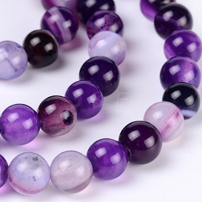 Natural Striped Agate/Banded Agate Beads X-AGAT-6D-4-1