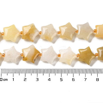 Natural Yellow Aventurine Beads Strands G-NH0005-008-1