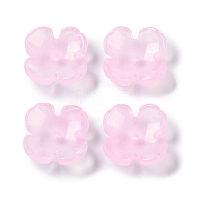 Baking Paint Glass Bead Caps GLAA-S202-04C-1
