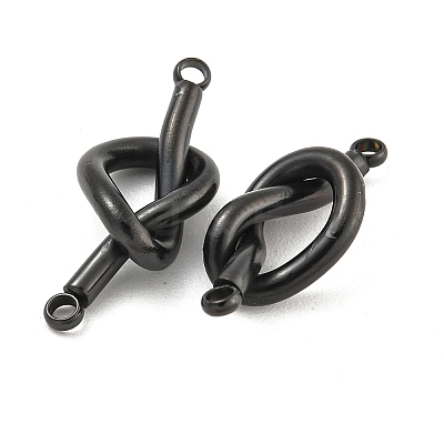 304 Stainless Steel Knot Links Connector Charms STAS-K290-02EB-1