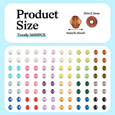 5600Pcs Transparent Acrylic Beads TACR-PJ0001-05-1