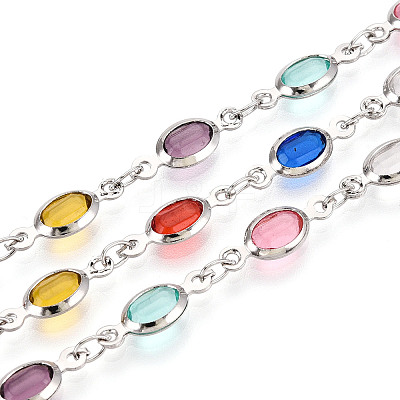 Handmade Brass Oval Link Chains CHC-N024-09P-1