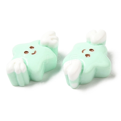 Cartoon Opaque Resin Cabochons RESI-C039-01B-1