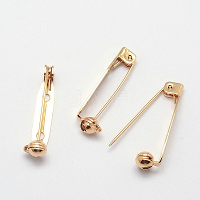 Grade AAA Brass Brooch Findings KK-O093-23-NR-1