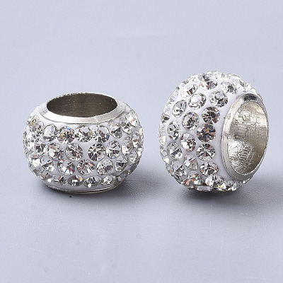 Polymer Clay Rhinestone Beads RB-S055-14-1