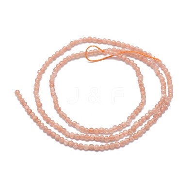 Natural Sunstone Beads Strands G-A177-04-13-1