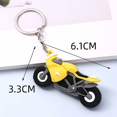 Motorcycle PVC Bag Keychain PW-WGC870C-04-1
