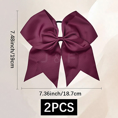 2Pcs Rubber Hair Ties MRMJ-SC0001-49K-1