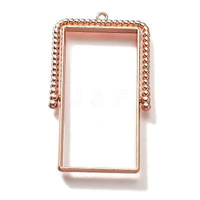 Alloy Open Back Bezel Pendants PALLOY-I223-07RG-1