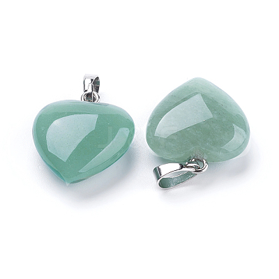 Natural Green Aventurine Pendants X-G-E434-08P-1