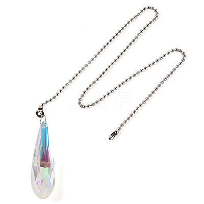 1Pc Glass Ceiling Fan Pull Chain Extenders HJEW-TADJ0001-05C-1
