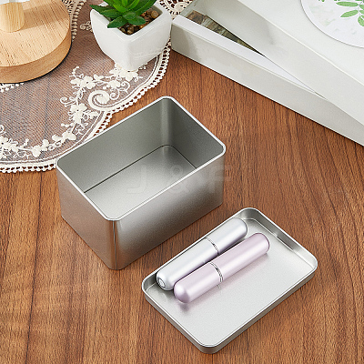 Tinplate Storage Boxs with Lids CON-WH20001-25B-1