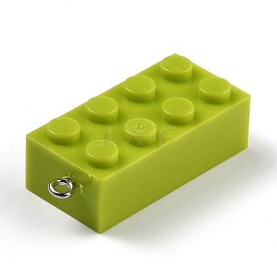 Opaque Acrylic Pendants MACR-B0001-02B-1