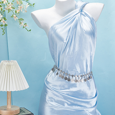 1Pc Tibetan Style Alloy Coin Tassel Waist Belly Chains for Women AJEW-GF0015-06AS-1