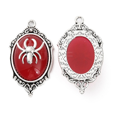 Halloween Alloy Oval Pendants FIND-C032-02AS-02-1