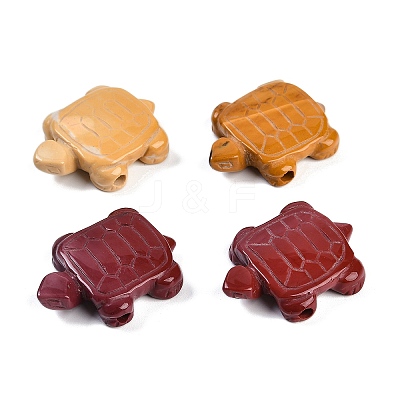 Synthetic Non-magnetic Hematite/Natural Mookaite/Natural Red Agate/Natural Unakite Carved Beads G-K383-18-1