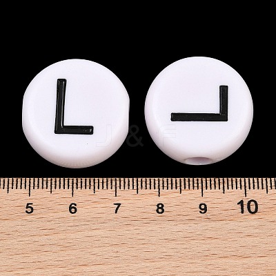 Opaque Acrylic European Beads AC-CBA3BDD-01L-1