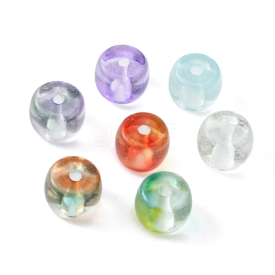 140Pcs 7 Colors Transparent Glass Beads GLAA-FS0001-45-1