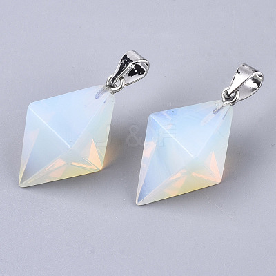 Opalite Double Terminated Pointed Pendants G-S359-093D-1