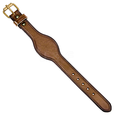 Retro Cowhide Leather Cord Bracelets for Women Men BJEW-WH20012-08AB-1