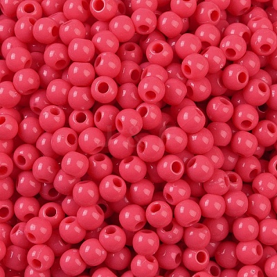 Opaque Acrylic Beads SACR-A007-01A-14-1