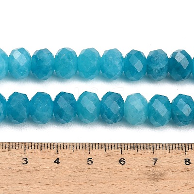 Faceted Dyed Natural White Jade Beads Strands GG-CBAE966-01B-N-1