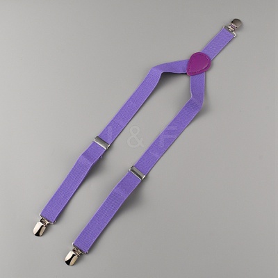 Adjustable Polyester Y-Shaped Heavy Duty Suspenders AJEW-WH0307-23O-1