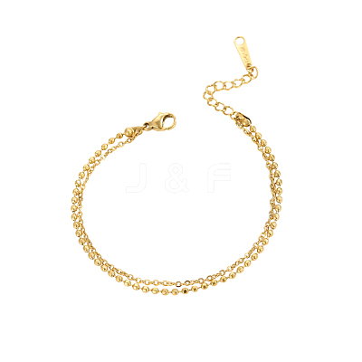 304 Stainless Steel Ball Chain Bracelets STAS-OY012-94G-1