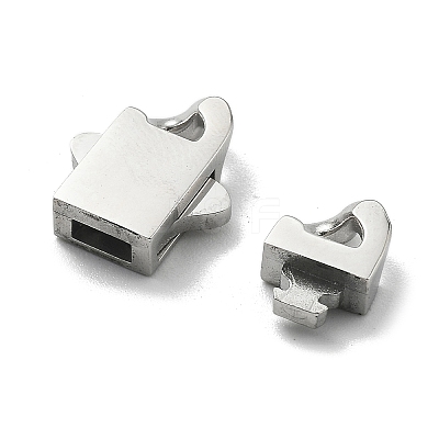 304 Stainless Steel Bayonet Clasps STAS-B082-01A-P-1