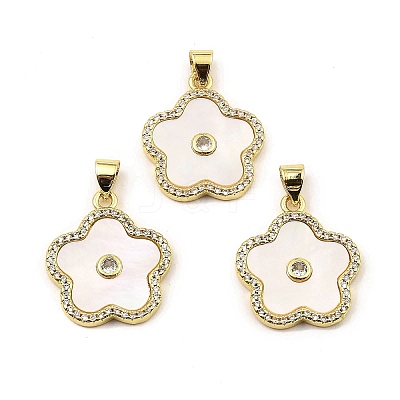 Rack Plating Real 18K Gold Plated Brass Pendants KK-B077-10G-1
