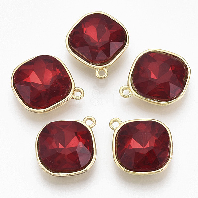 Golden Plated Alloy Pendants PALLOY-N154-03B-1
