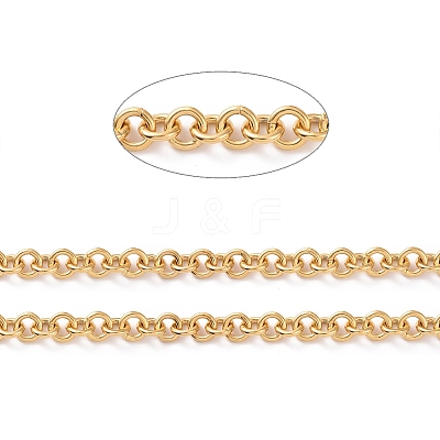 Ion Plating(IP) 304 Stainless Steel Rolo Chains CHS-H013-07G-B-1