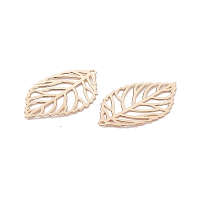 Brass Filigree Big Pendants KK-B064-06KCG-1