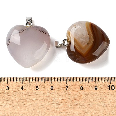 Dyed & Heated Natural Crystal Core Agate Pendants GG-CBACB71-04P-04-1