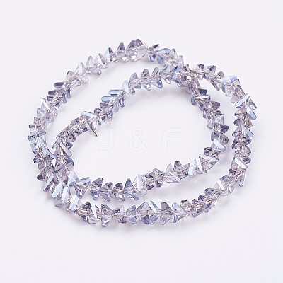 Electroplate Glass Beads Strands EGLA-J145-6mm-PL03-1