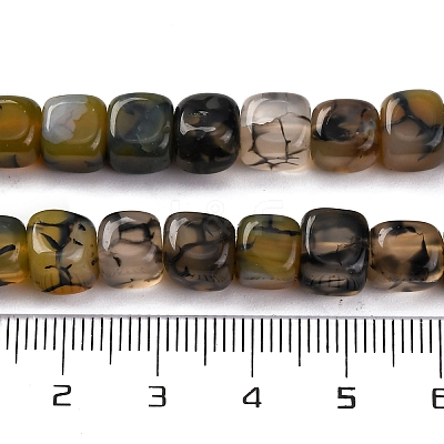 Natural Dragon Veins Agate Beads Strands G-G177-E11-01-1