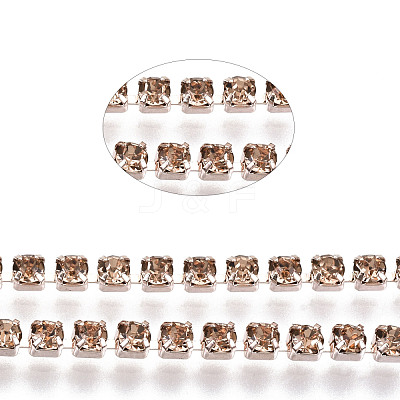 Electrophoresis Iron Rhinestone Strass Chains CHC-Q009-SS12-B18-1