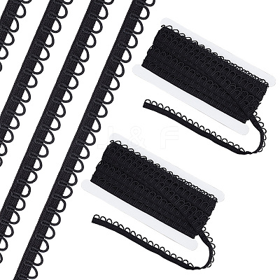 Nylon Elastic Cord with Button Loops OCOR-WH0082-15B-1