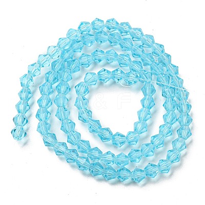 Transparent Glass Beads Strands GLAA-F029-4mm-20-1