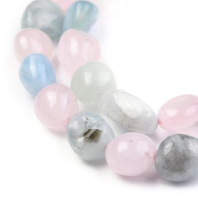 Natural Morganite Beads Strands X-G-O186-B-03-1