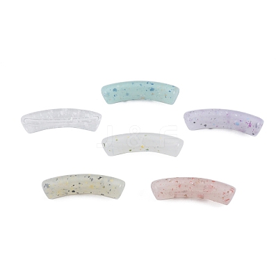 Marbled Stone Style Opaque Acrylic Beads OACR-G009-04A-1