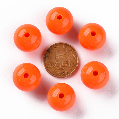 Opaque Acrylic Beads MACR-S370-C16mm-20-1