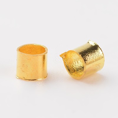 Brass Crimp Beads E003-G-1