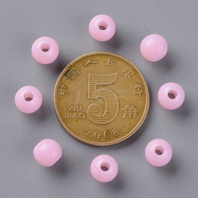 Opaque Acrylic Beads MACR-S370-C6mm-A01-1