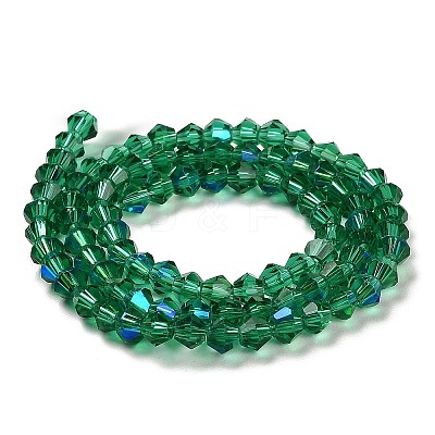 Transparent Electroplate Glass Beads Strands EGLA-A039-T4mm-L10-1