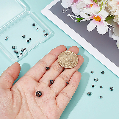 96Pcs 12 Styles Brass Beads KK-PH0013-30-1