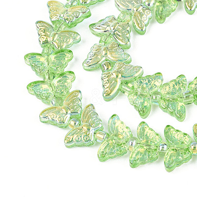 Transparency Electroplate Glass Beads Strands GLAA-T023-39A-07-1